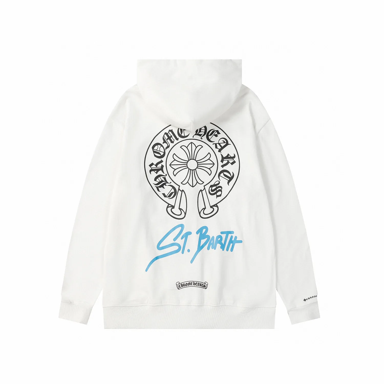 Q05—P230 -Chrome Hearts/Chrome Hearts printed zipper sweatshirt cardigan jacket -420 grams of high-density, high-quality wool, soft, delicate and skin-friendly, soft and silky to the touch, warm and skin-friendly -The hardware zipper accessories are all customized and full of details -Colour: black white -Size: S M L XL